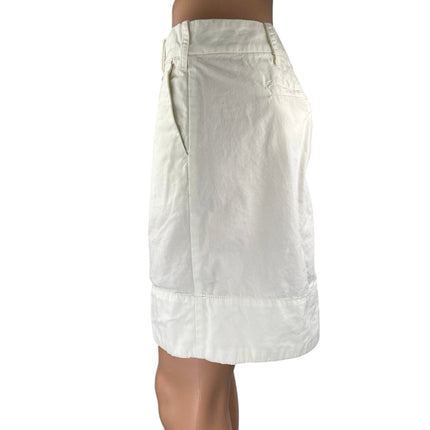 G1 Goods Paper Twill Women's White High Waist Straight Pencil Denim Jean Skirt 2