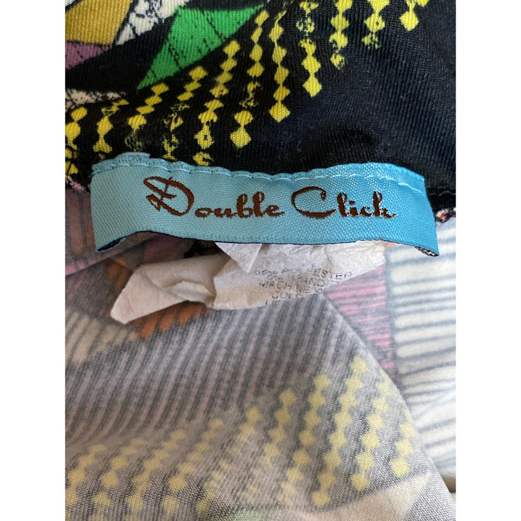 Double Click Multicolor Geometric Tribal High Rise Bohemian Maxi A-Line Skirt XL