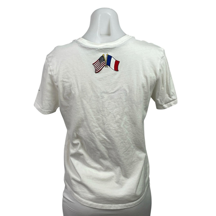 Nike Team USA Eagle Women's White Graphic Short Sleeve T Shirt Tee Top Size S