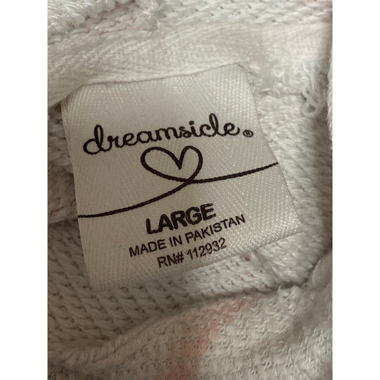 Dreamsicle Graphic Tie-Dye Yoga Gym Athletic Activewear Hoodie Sweatshirt Top L