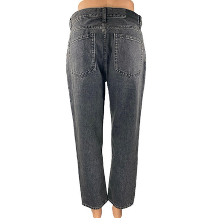 Everlane 90's Cheeky Black Wash Straight Leg High Waist Denim Jeans Pants Sz 27