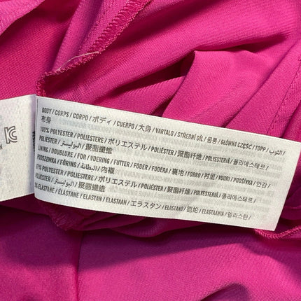 Abercrombie & Fitch Pink Asymmetric Layered Ruffle Cami Mini A-Line Tank Dress M