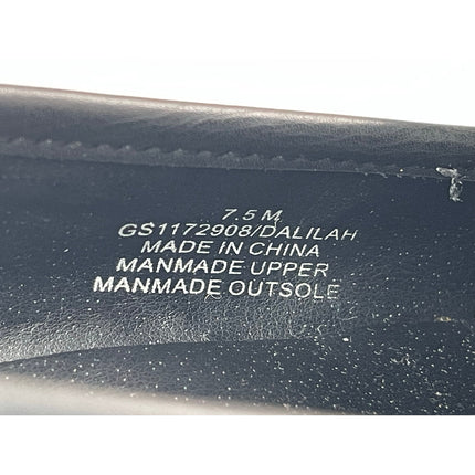 MIA Dalilah Women's Black Leather Slip On Lug Sole Platform Loafers Shoes Sz 7.5