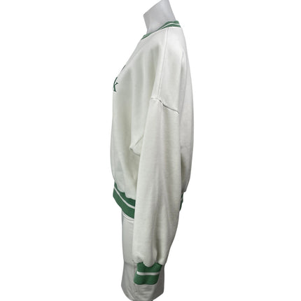 Yellow The Label Let's Go For A Walk White Green Long Sleeves Sweatshirt Top M