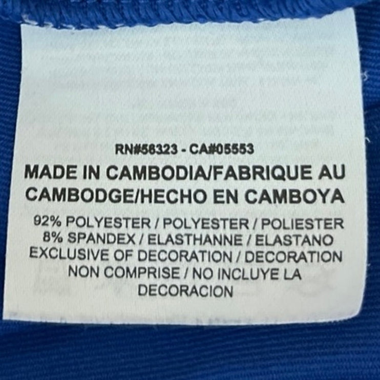 Nike Golf Blue High Waist Back Slit Tennis Athletic Straight Mini Skirt Size S