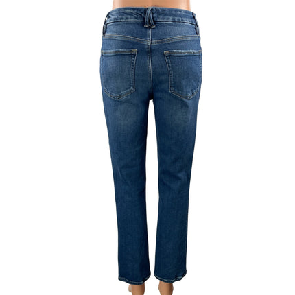Good American Women's Blue High Rise Slim Straight Denim Jeans Pants Size 6/28
