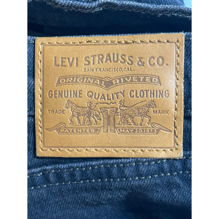 Levi's Wedgie Women's Blue Dark Wash High Waisted Straight Denim Jeans Size 26