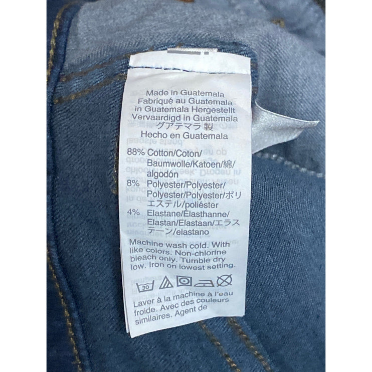 Madewell Women's Blue Dark Wash 10" High Rise Skinny Leg Denim Jeans Pants Sz 27