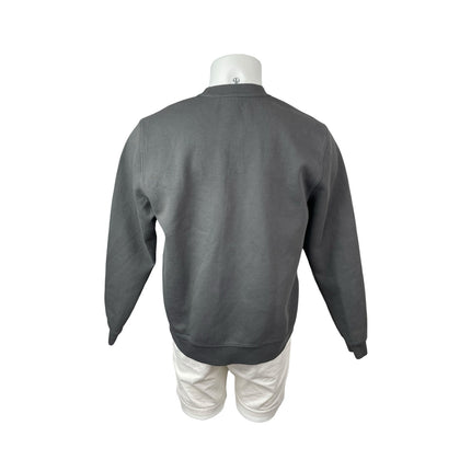 BYLT Gray Crew Neck Long Sleeve Sweater Activewear Athletic Sweatshirt Top Sz M