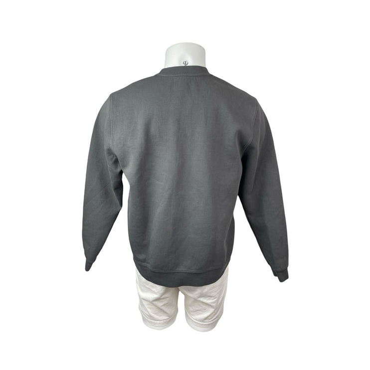 BYLT Gray Crew Neck Long Sleeve Sweater Activewear Athletic Sweatshirt Top Sz M
