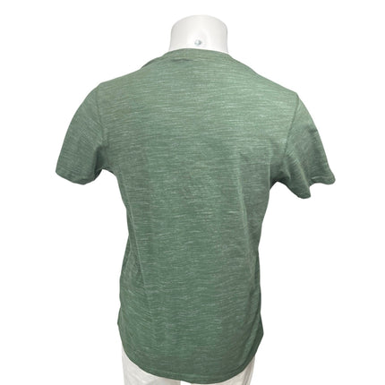 NEW Mountain Warehouse Men's Green Short Sleeve Button Henley Tee T-Shirt Top M