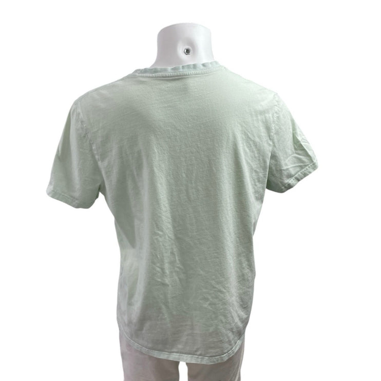 Men's Green Bear Skeleton Skull Graphic Short Sleeve Crew Neck T Shirt Tee Top M