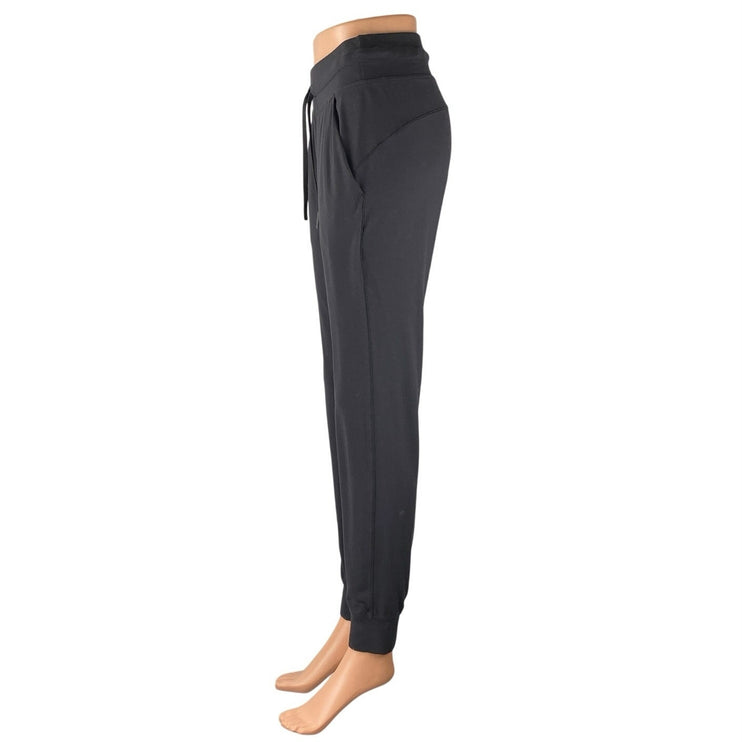 Lululemon Women's Black Drawstring Activewear Athletic Trousers Joggers Pants 4