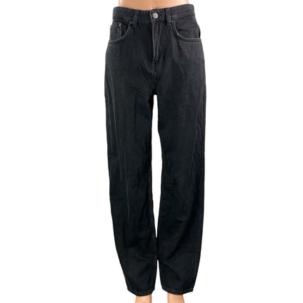 Ksubi Women's Black High Waisted Baggy Casual Wide Leg Denim Jeans Size 29