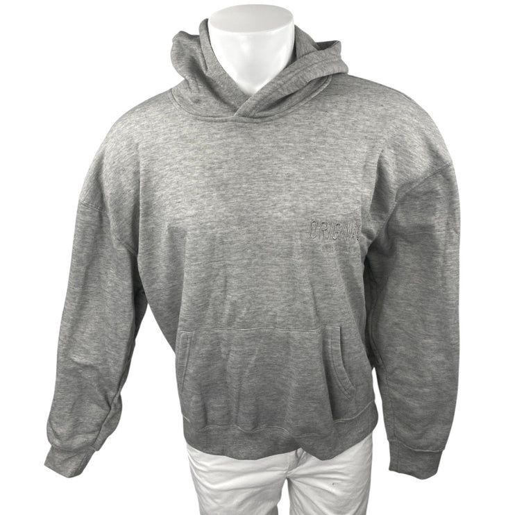 Originals Brooklyn Cloth Men's Gray Long Sleeve Hoodie Hooded Sweatshirt Size M