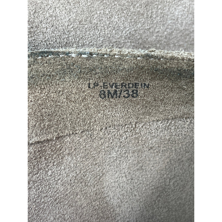 Lucky Brand Eadon Women's Suede Round Toe Block Heel Knee High Slouch Boots 8