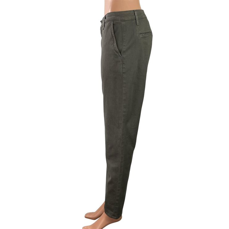 Adriano Goldschmied Caden Gray High Rise Slim Straight Tailored Trouser Pants 26