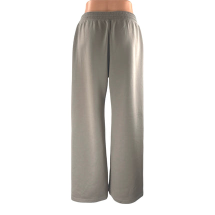 YPB neoKNIT Women's Gray High Rise Wide Leg Yoga Trousers Sweat Pants Size M
