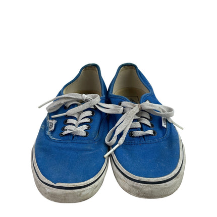 Vans Unisex Blue Lace Up Canvas Low Top Rubber Casual Flat Sneakers Shoes Size 8