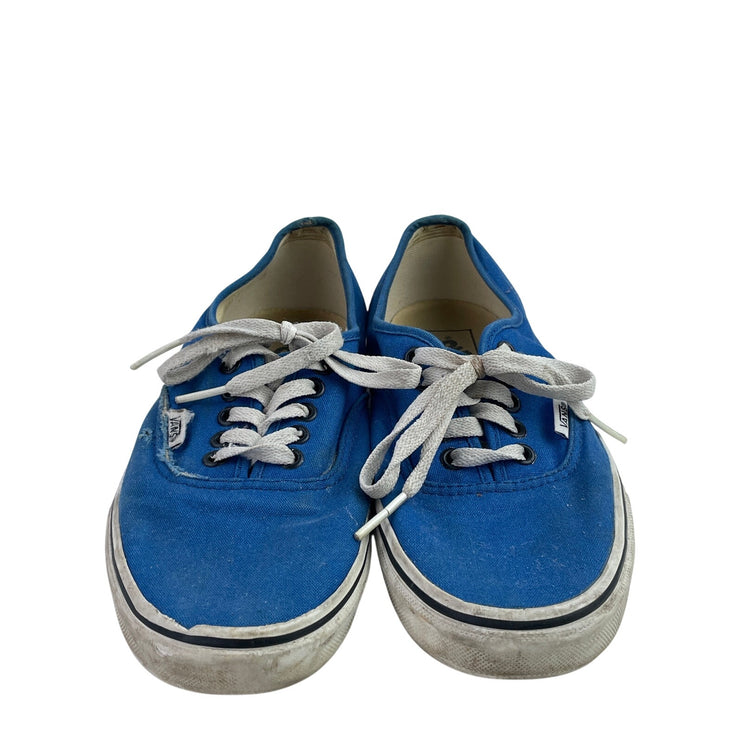 Vans Unisex Blue Lace Up Canvas Low Top Rubber Casual Flat Sneakers Shoes Size 8
