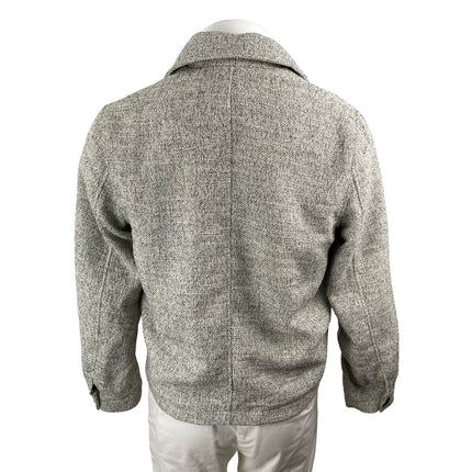 H&M Men's Gray Long Sleeve Full Zip Collared Regular Fit Shacket Jacket Size S