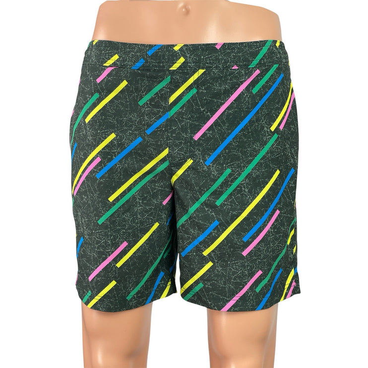 Chubbies The Galaxy Drivers Men Multicolor Geometric Print Swim Trunks Shorts S