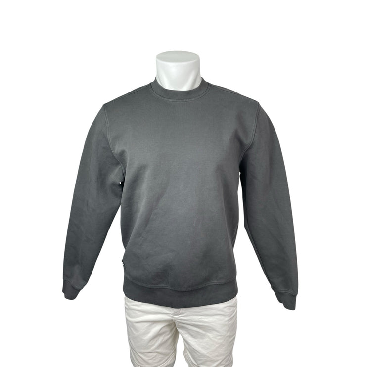 BYLT Gray Crew Neck Long Sleeve Sweater Activewear Athletic Sweatshirt Top Sz M