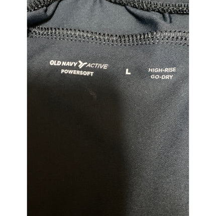 Old Navy Active Powersoft Women's Black Bermuda Workout Athletic Shorts Size L