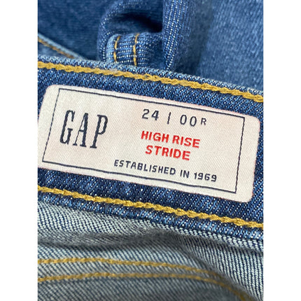 GAP Women's Blue High Rise Baggy Flare Palazzo Wide Leg Denim Jeans Pants Sz 24