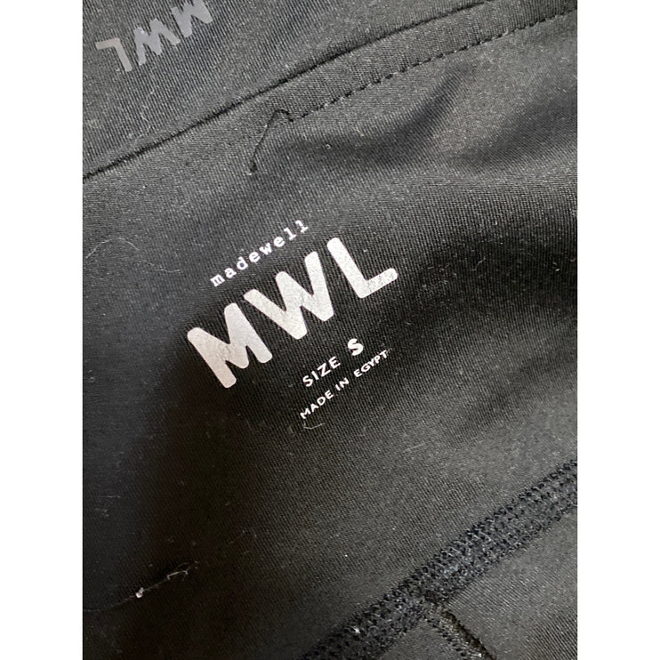 Madewell Black Sleeveless Halter Crossback Cami Camisole Mini Bodycon Dress Sz S