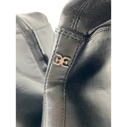 Sam Edelman Lydia Women's Black Faux Leather Round Toe Zip Up Tall Boots Size 7