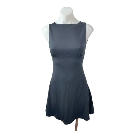 OGL Gray Sleeveless Boat Neck Bustier A Line Fit & Flare Mini Dress Size XS