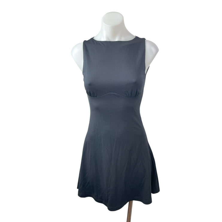 OGL Gray Sleeveless Boat Neck Bustier A Line Fit & Flare Mini Dress Size XS
