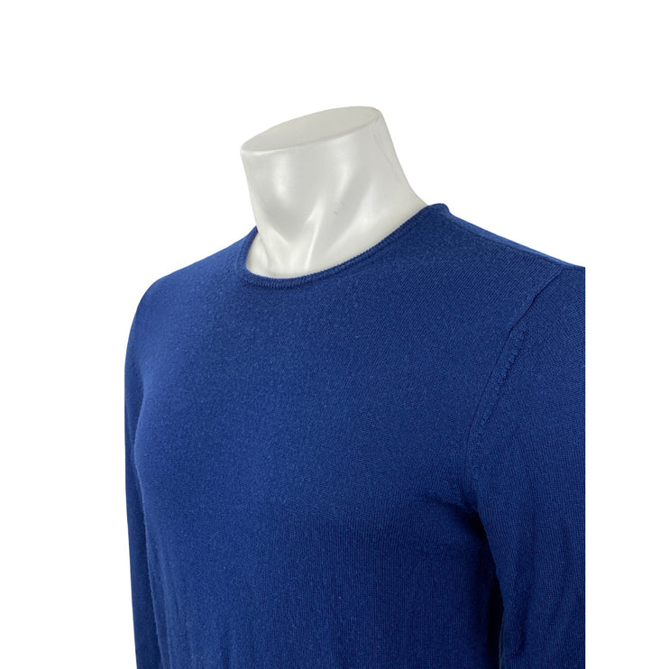 Bonobos 100% Wool Men's Blue Crew Neck Long Sleeve Slim Sweatshirt Sweater Top S