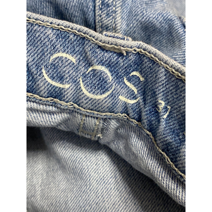 COS Women's Blue High Waisted Medium Wash Barrel Tapered Denim Jeans Size 31