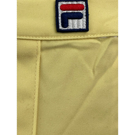 Fila x Hailey Women's Yellow Mid Waist Pleated Golf Tennis Mini A Line Skirt 4