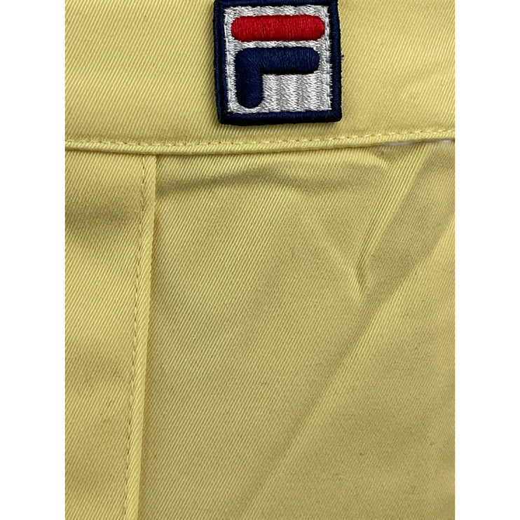 Fila x Hailey Women's Yellow Mid Waist Pleated Golf Tennis Mini A Line Skirt 4