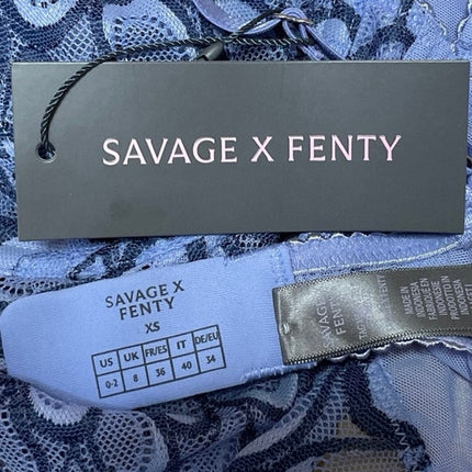 NEW Savage X Fenty Savage Not Sorry Floral Underwire Lace Teddy Cami Lingerie XS