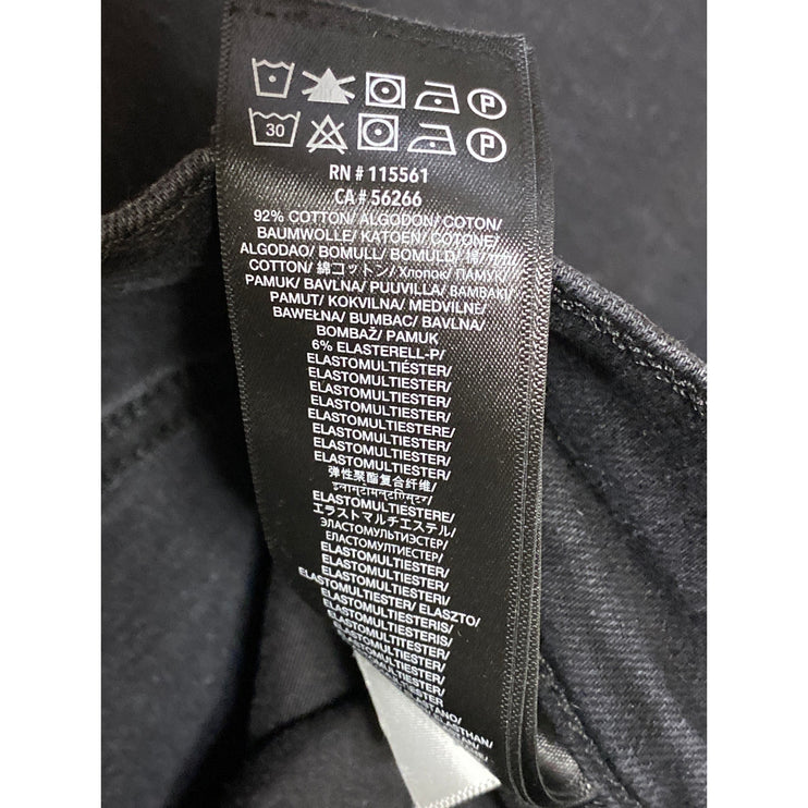 7 For All Mankind Paxtyn Women's Black Slim Mid Rise Skinny Denim Jeans Size 32