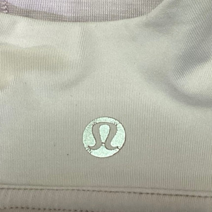 Lululemon Purple Scoop Neck Strappy Workout Athletic Crop Sports Bra Top Size 2