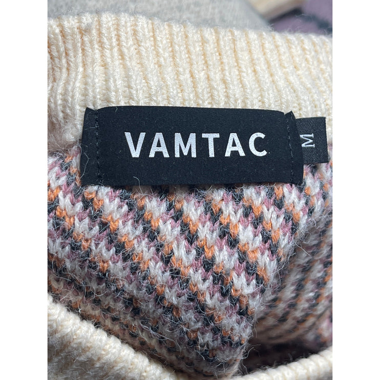 Vamtac Men's Multicolor Dinosaur Crew Neck Long Sleeve Sweatshirt Sweater Top M