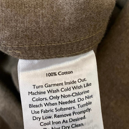 Eddie Bauer Men's Tan Classic Fit Long Sleeve Button Down Shirt Top Size XL