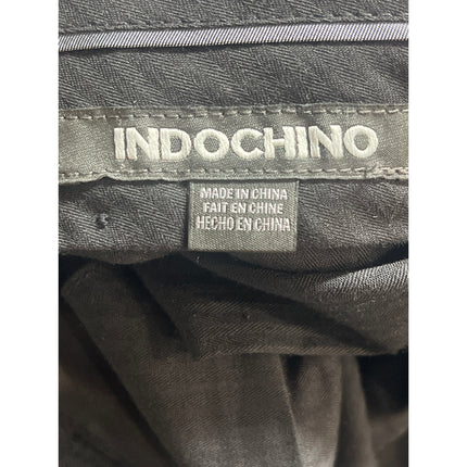 Indochino Men's Gray Mid Rise Slim Straight Leg Trousers Dress Pants Size 34x30