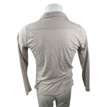 Velvet by Graham & Spencer Men's Gray Long Sleeve Pockets Polo Shirt Top Size S