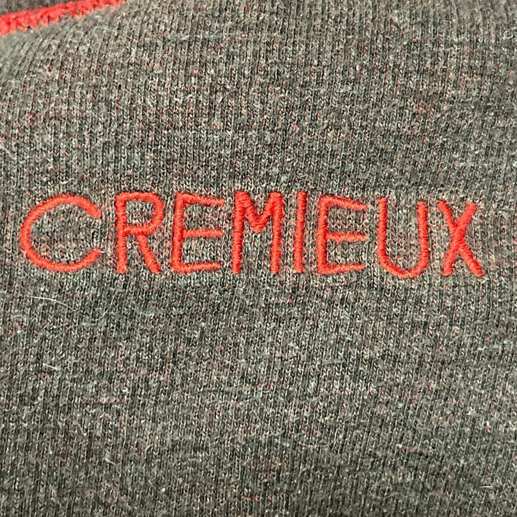 CREMIEUX Men's Red Long Sleeves Ribbed Knit 1/4 Zip Mock Neck Pullover Sweater L