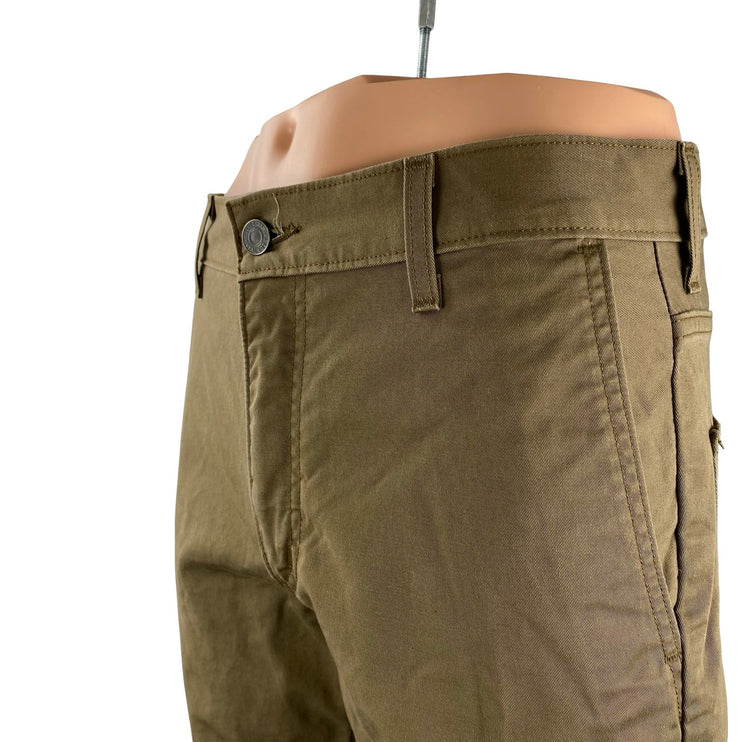 Levi's Men's Tan Khaki Mid Rise Tapered Leg Y2k Casual Trousers Pants Size 32