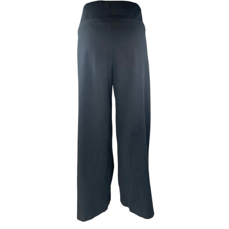 Old Navy Women's Black High Waisted Palazzo Wide Leg Trousers Pants Size L