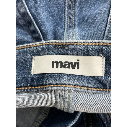 Mavi Molly Women's Blue Embroidered Mid Rise Flared Bootcut Denim Jeans Size 25