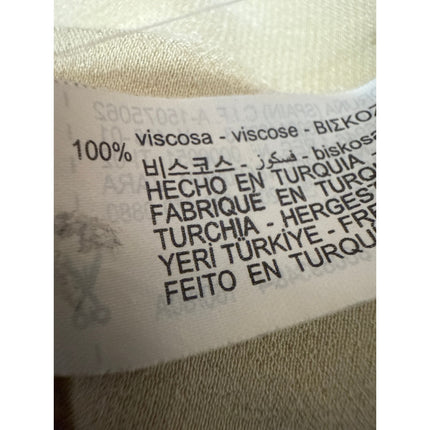 Zara Women's Gold Yellow Silk Satin Long Sleeve Button Down Shirt Top Size XS