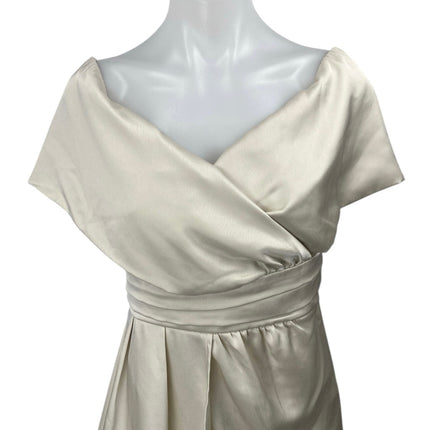 micah corset dress in ivory more to come Corset Mini Ivory Dress with Pearls and Feathers XL / 10 / Ivory
